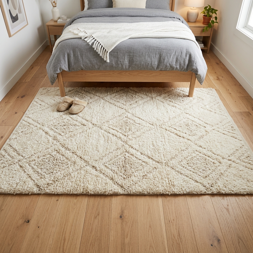 Easy-Slide Low-Pile Vintage 9x12 ft Area Rug