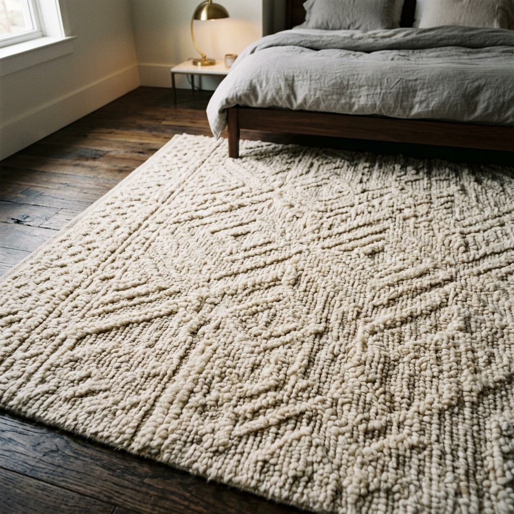 Modern Abstract Textured 10x14 ft Living Room Rug